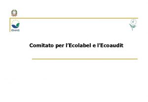 Comitato per lEcolabel e lEcoaudit Attivit del Comitato