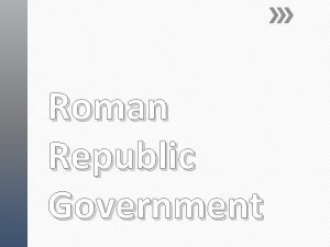 Roman Republic Government Executive Consuls and Dictators Legislative