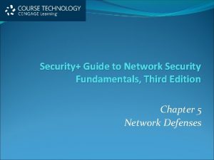 Security Guide to Network Security Fundamentals Third Edition