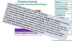 Problem Solving IName NST and Describe Twodimensional Shapes