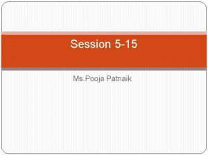 Session 5 15 Ms Pooja Patnaik Operation Strategy