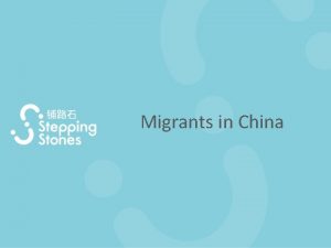Migrants in China Who are migrants Rural people