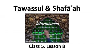 Tawassul Shafah Class 5 Lesson 8 Starter Activity