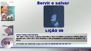 Servir e salvar LIO 09 VERSO PARA MEMORIZAR