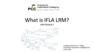 What is IFLA LRM LRM Module 1 Standing