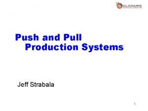 Push and Pull Production Systems Jeff Strabala 1