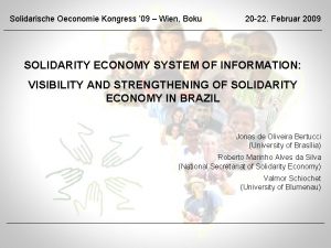 Solidarische Oeconomie Kongress 09 Wien Boku 20 22