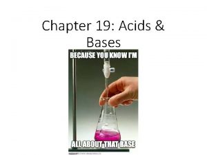 Chapter 19 Acids Bases Properties of Acids Bases