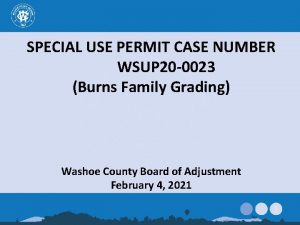 SPECIAL USE PERMIT CASE NUMBER WSUP 20 0023