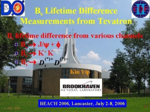 Bs Lifetime Difference Measurements from Tevatron Bs lifetime