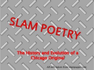 SLAM POETR Y The History and Evolution of