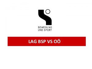 LAG BSP VS O NETZWERK Landesarbeitsgemeinschaft LAG pro