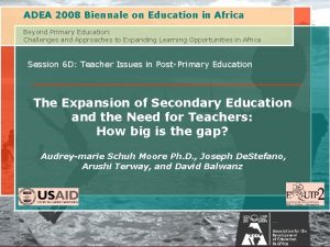 ADEA 2008 Biennale on Education in Africa Beyond