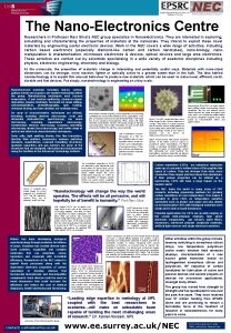 The NanoElectronics Centre Researchers in Professor Ravi Silvas