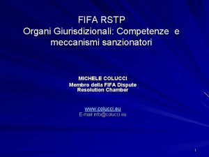 FIFA RSTP Organi Giurisdizionali Competenze e meccanismi sanzionatori