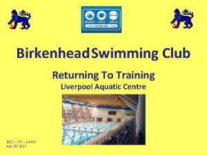 Birkenhead Swimming Club Returning To Training Liverpool Aquatic