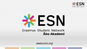 www esn org Facts about ESN Erasmus Student
