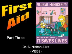Part Three Dr S Nishan Silva MBBS Strokes