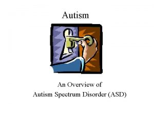 Autism An Overview of Autism Spectrum Disorder ASD