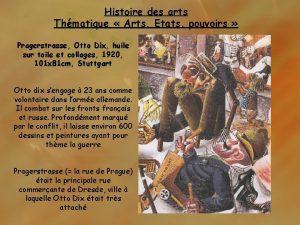 Histoire des arts Thmatique Arts Etats pouvoirs Pragerstrasse