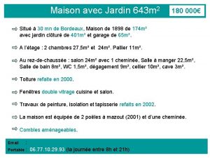 Maison avec Jardin 643 m 2 180 000