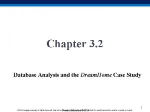 Chapter 3 2 Database Analysis and the Dream