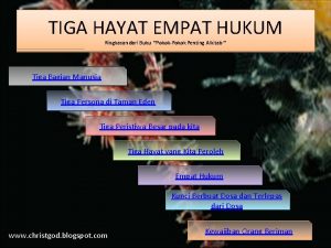 TIGA HAYAT EMPAT HUKUM Ringkasan dari Buku PokokPokok