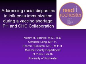 Addressing racial disparities in influenza immunization during a