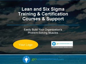 Lean and Six Sigma Training Certification Courses Support