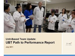 UnitBased Team Update UBT Path to Performance Report