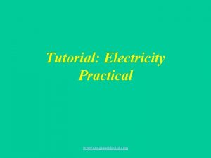 Tutorial Electricity Practical www assignmentpoint com Electricity Charges