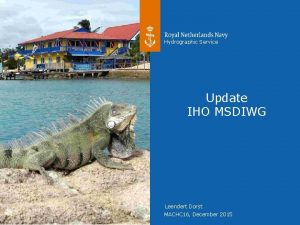 Hydrographic Service Update IHO MSDIWG Leendert Dorst MACHC