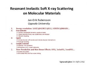 Resonant Inelastic Soft Xray Scattering on Molecular Materials