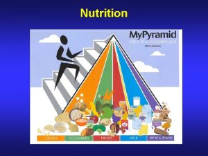 Nutrition Classes of Nutrients Macronutrients Carbohydrates 4 calg