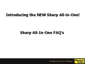 Introducing the NEW Sharp AllinOne Sharp AllInOne FAQs