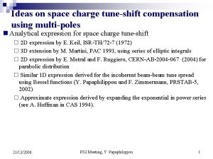Ideas on space charge tuneshift compensation using multipoles
