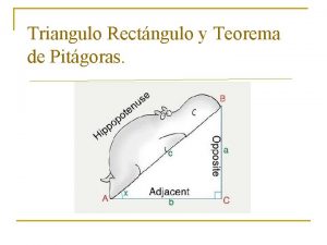 Triangulo Rectngulo y Teorema de Pitgoras Qu quiere