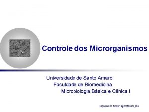 Controle dos Microrganismos Universidade de Santo Amaro Faculdade