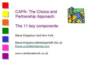 CAPA The Choice and Partnership Approach The 11