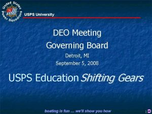 USPS University DEO Meeting Governing Board Detroit MI