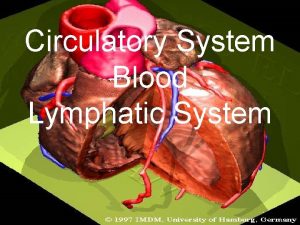 Circulatory System Blood Lymphatic System The Heart Blood