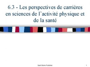 6 3 Les perspectives de carrires en sciences