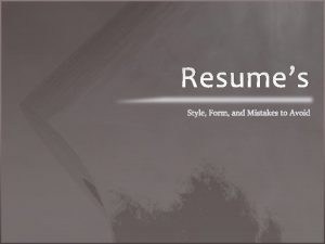 Resumes Types of Resumes http www albany educdcresumecoverresstyle