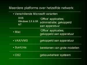 Meerdere platforms over hetzelfde netwerk Verschillende Microsoft varianten