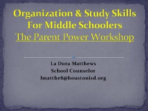 Organization Study Skills For Middle Schoolers The Parent