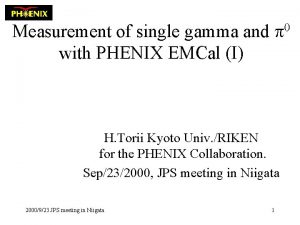 Measurement of single gamma and with PHENIX EMCal