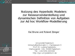 Nutzung des Hyperbolic Modelers zur Ressourcendarstellung und dynamischen