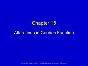 Chapter 18 Alterations in Cardiac Function Elsevier items