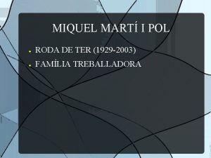 MIQUEL MART I POL RODA DE TER 1929