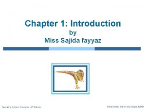 Chapter 1 Introduction by Miss Sajida fayyaz Operating